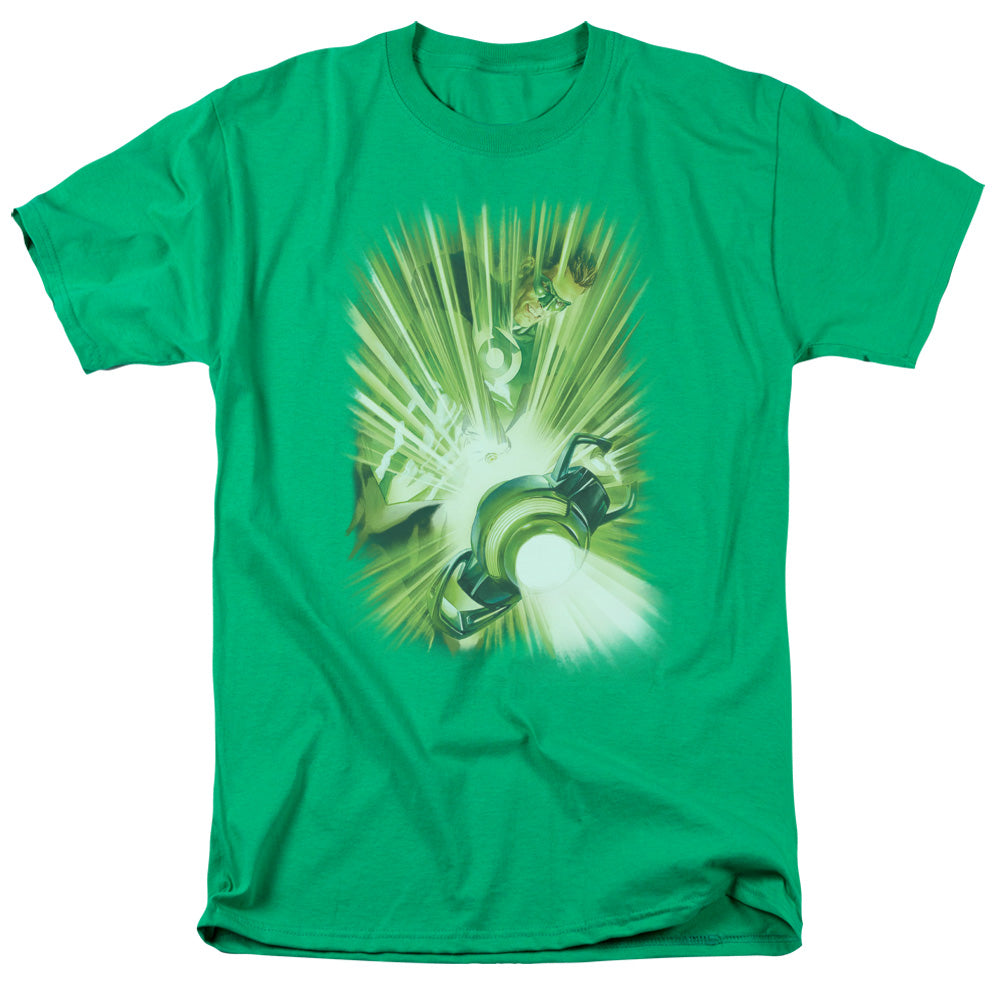 Green Lantern - Lanterns Light - Short Sleeve Adult 18/1 - Kelly Green T-shirt