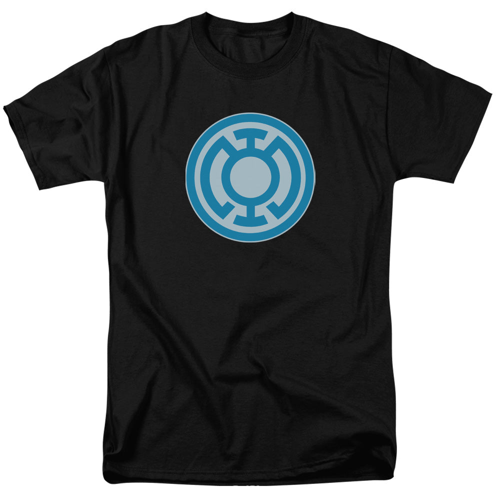 Green Lantern - Blue Symbol - Short Sleeve Adult 18/1 - Black T-shirt