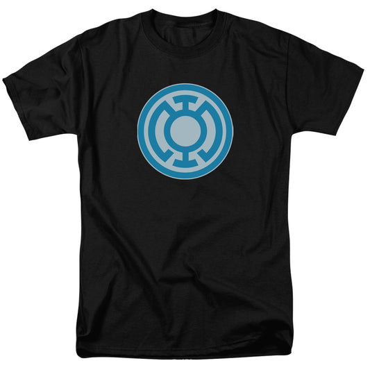 Green Lantern - Blue Symbol - Short Sleeve Adult 18/1 - Black T-shirt