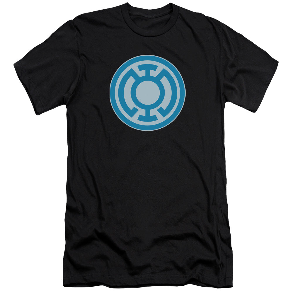 Green Lantern - Blue Symbol-premuim Canvas Adult Slim Fit 30/1 - Black