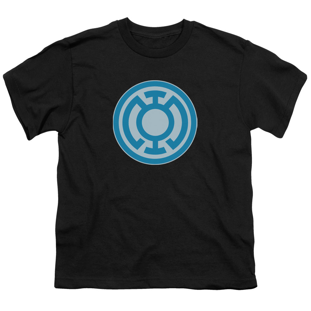 Green Lantern - Blue Symbol - Short Sleeve Youth 18/1 - Black T-shirt