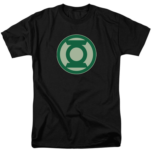 Green Lantern - Green Symbol - Short Sleeve Adult 18/1 - Black T-shirt