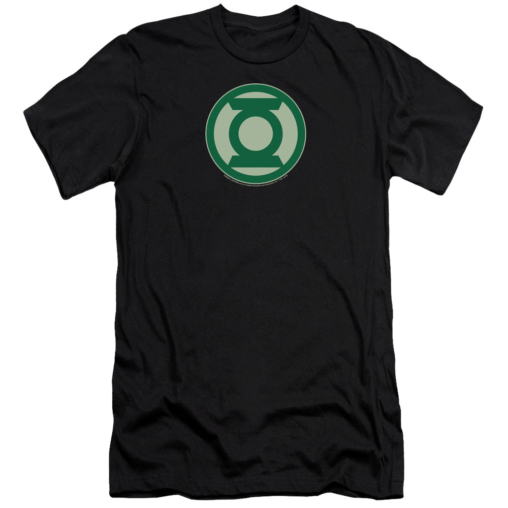 Green Lantern - Green Symbol-premuim Canvas Adult Slim Fit 30/1 - Black