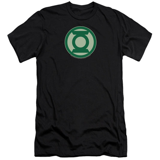 Green Lantern - Green Symbol-premuim Canvas Adult Slim Fit 30/1 - Black