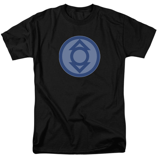 Green Lantern - Indigo Symbol - Short Sleeve Adult 18/1 - Black T-shirt