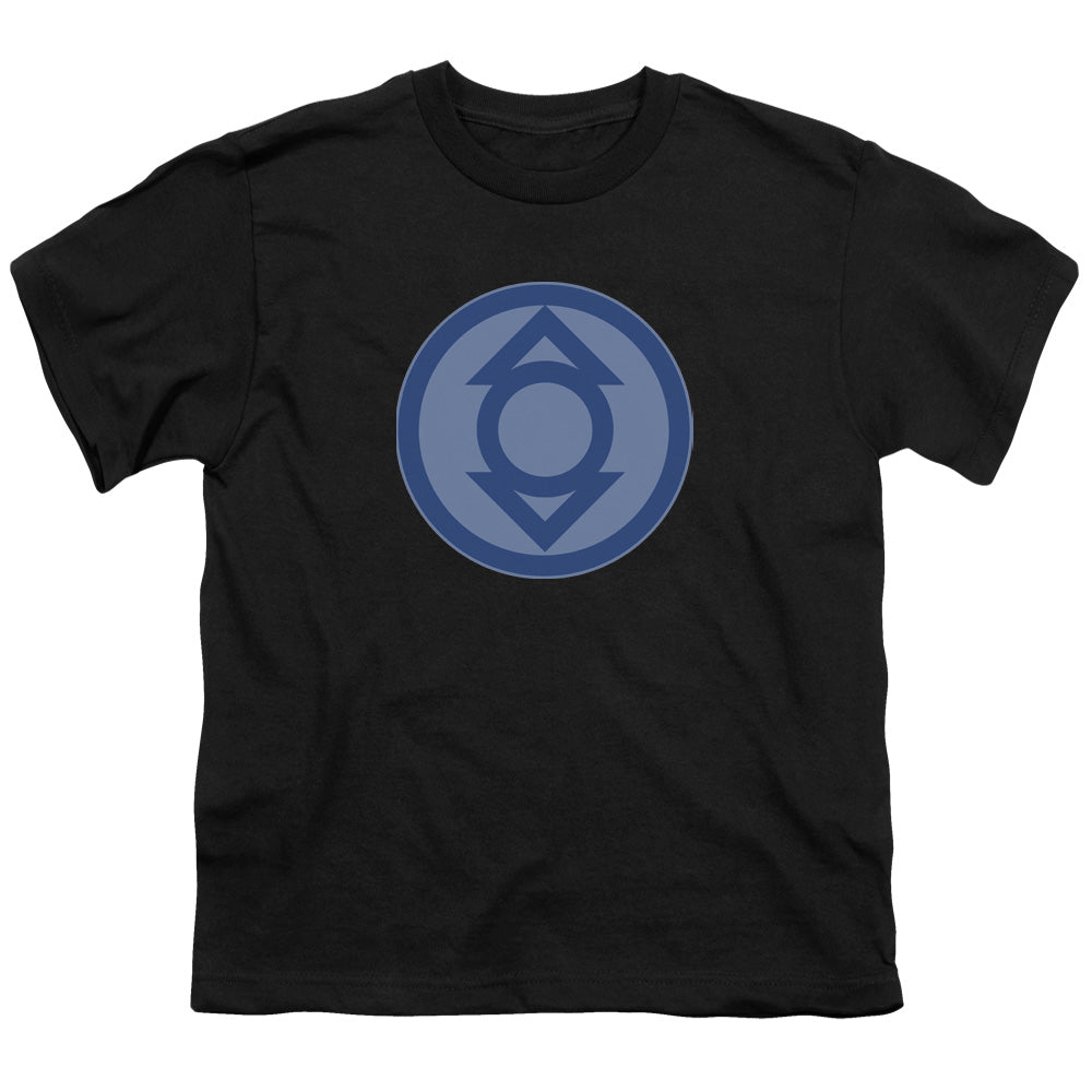 Green Lantern - Indigo Symbol - Short Sleeve Youth 18/1 - Black T-shirt