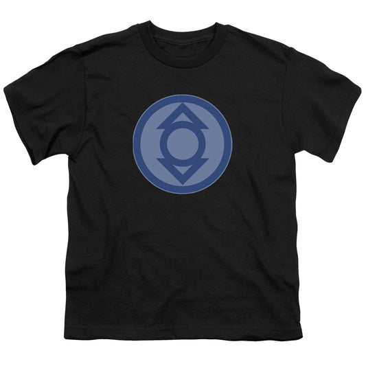 Green Lantern - Indigo Symbol - Short Sleeve Youth 18/1 - Black T-shirt