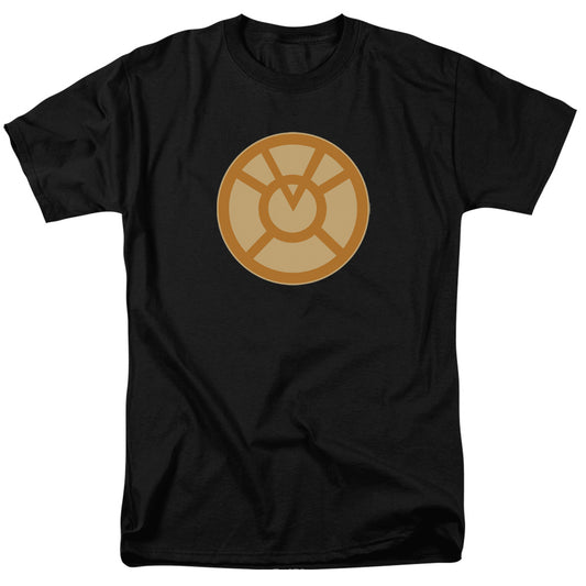 Green Lantern - Orange Symbol - Short Sleeve Adult 18/1 - Black T-shirt