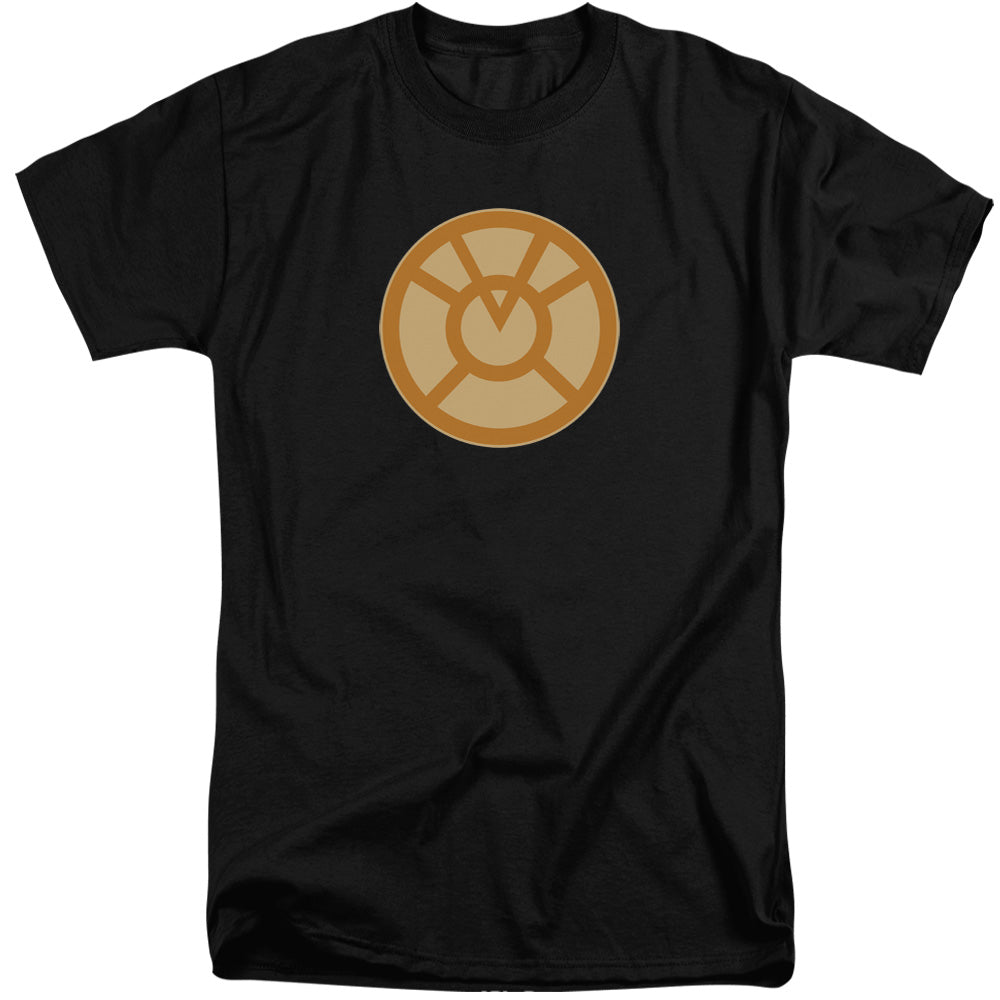 Green Lantern - Orange Symbol - Short Sleeve Adult Tall - Black T-shirt