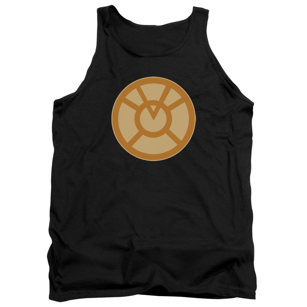 Green Lantern - Orange Symbol - Adult Tank - Black