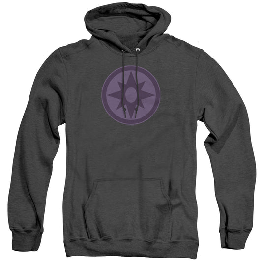 Green Lantern - Sapphire Symbol - Adult Heather Hoodie - Black