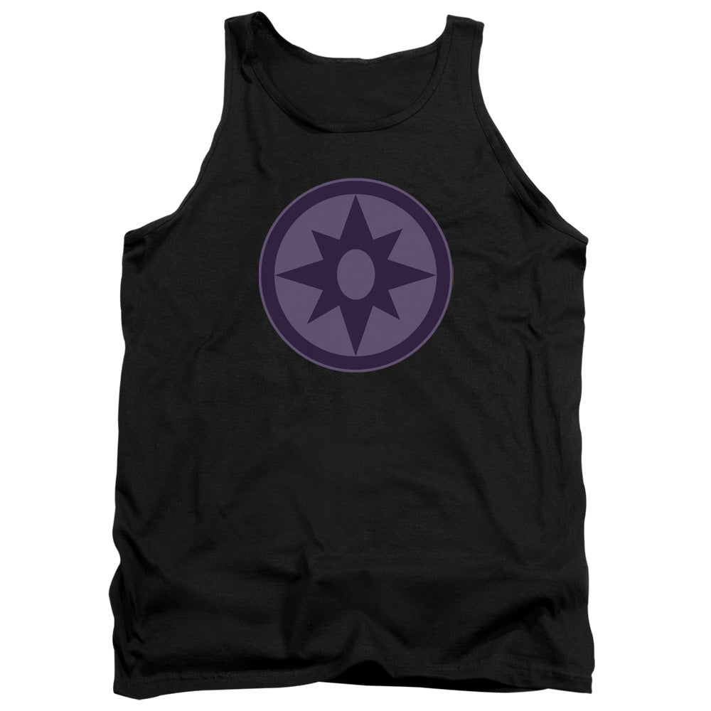 Green Lantern Sapphire Symbol - Adult Tank - Black