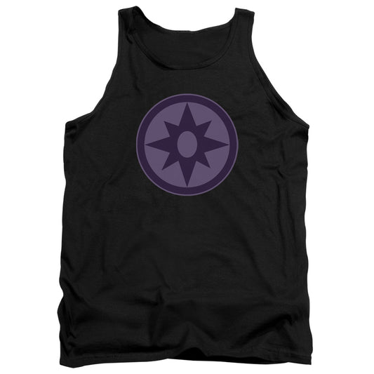 Green Lantern Sapphire Symbol - Adult Tank - Black