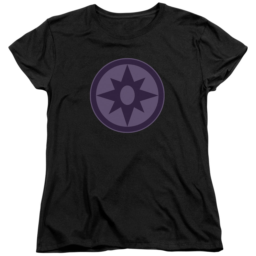 Green Lantern - Sapphire Symbol - Short Sleeve Womens Tee - Black T-shirt