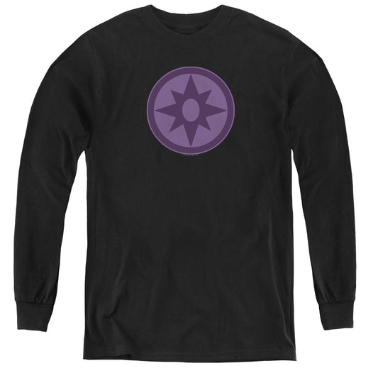Green Lantern - Sapphire Symbol - Youth Long Sleeve Tee - Black