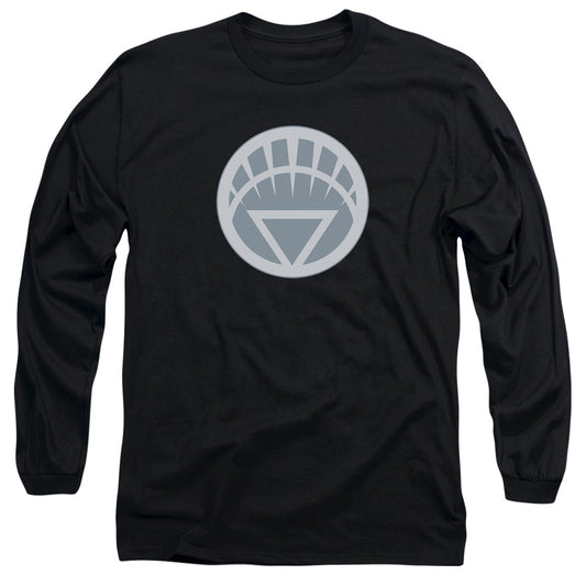 Green Lantern - White Symbol - Long Sleeve Adult 18/1 - Black T-shirt