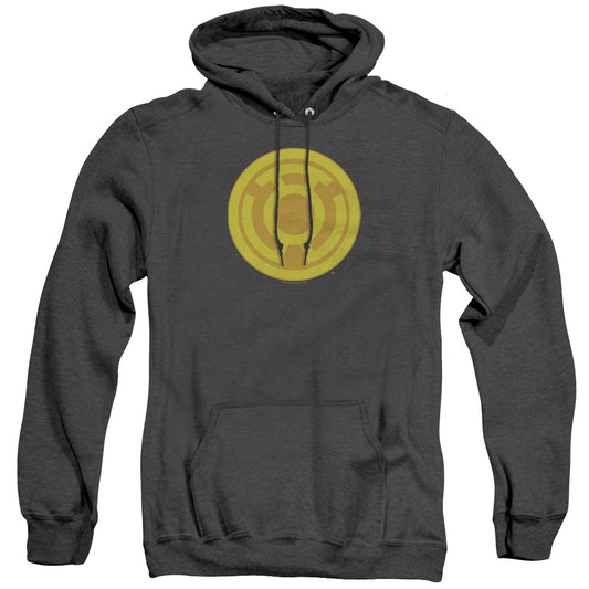 Green Lantern - Yellow Symbol - Adult Heather Hoodie - Black