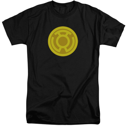 Green Lantern - Yellow Symbol - Short Sleeve Adult Tall - Black T-shirt