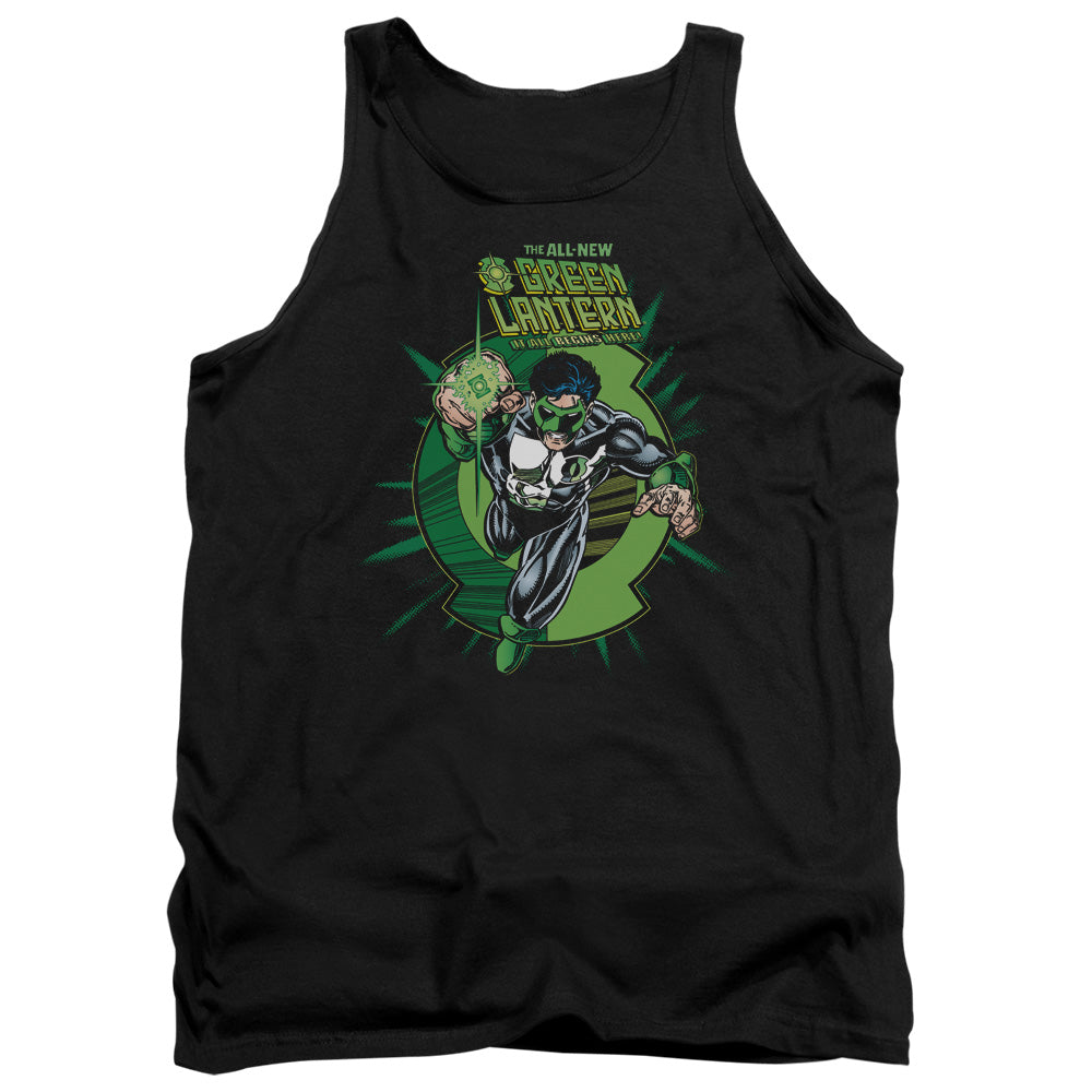 Green Lantern Rayner Cover - Adult Tank - Black