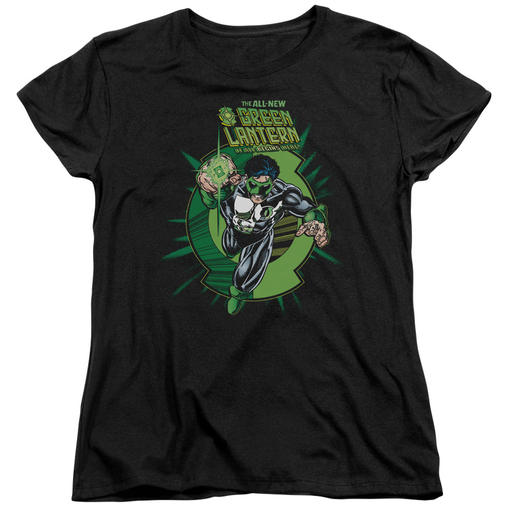Green Lantern - Rayner Cover - Short Sleeve Womens Tee - Black T-shirt