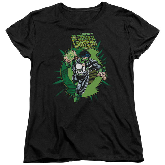 Green Lantern - Rayner Cover - Short Sleeve Womens Tee - Black T-shirt