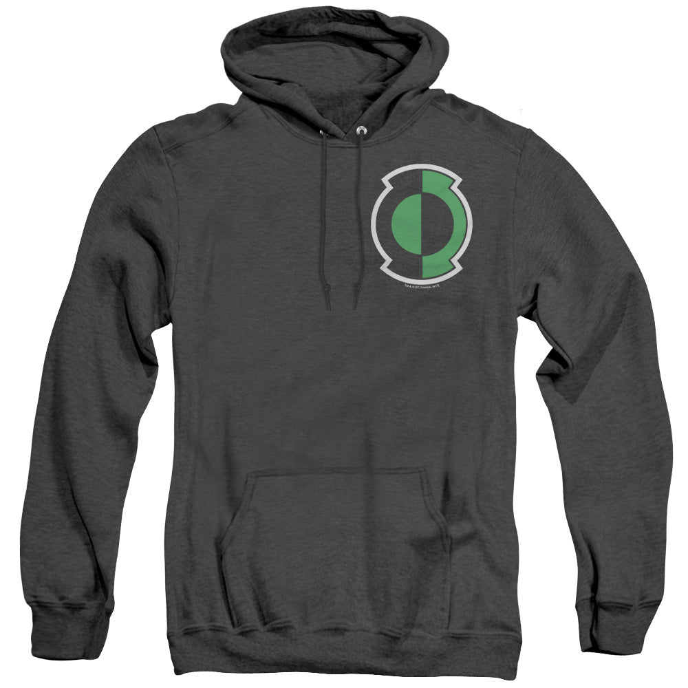 Green Lantern - Kyle Logo - Adult Heather Hoodie - Black
