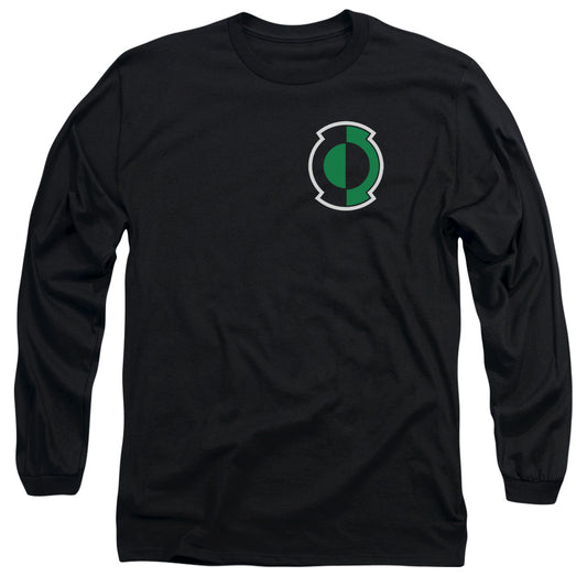 Green Lantern - Kyle Logo - Long Sleeve Adult 18/1 - Black T-shirt