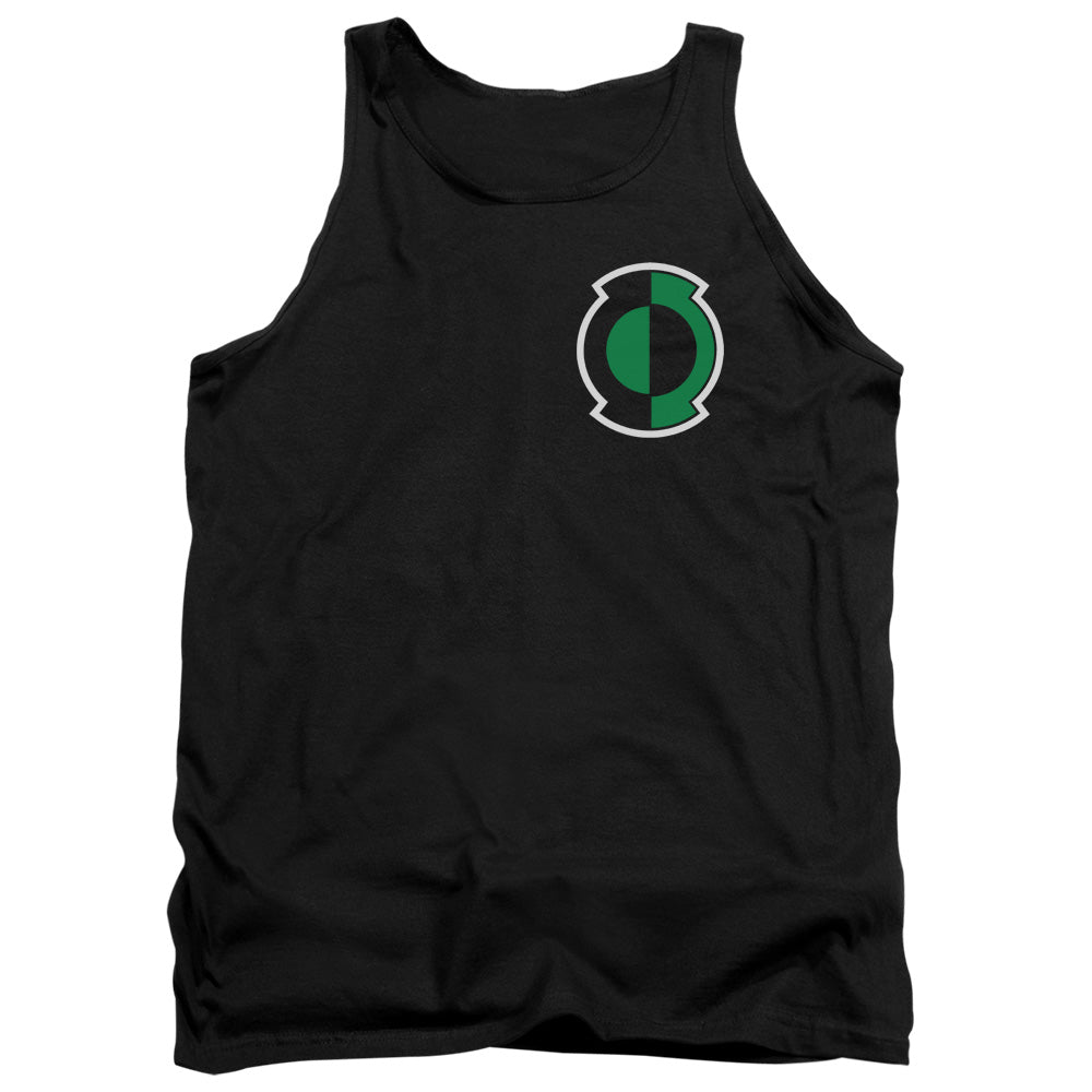 Green Lantern - Kyle Logo - Adult Tank - Black