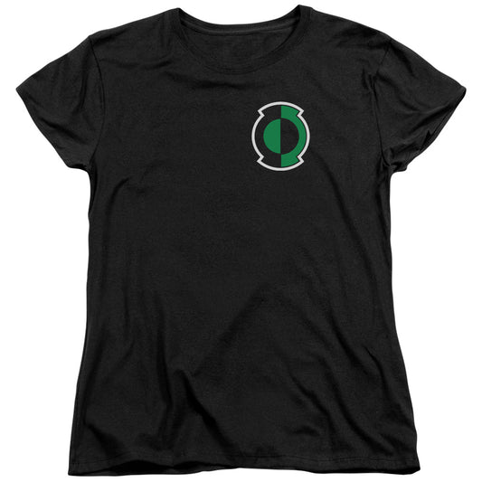 Green Lantern - Kyle Logo - Short Sleeve Womens Tee - Black T-shirt