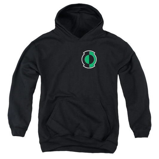 Green Lantern - Kyle Logo - Youth Pull-over Hoodie - Black