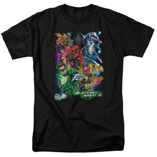 Green Lantern - Blackest Group - Short Sleeve Adult 18/1 - Black T-shirt