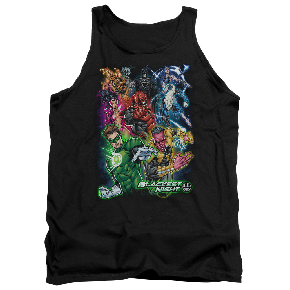 Green Lantern - Blackest Group - Adult Tank - Black