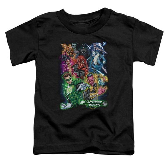 Green Lantern - Blackest Group - Short Sleeve Toddler Tee - Black T-shirt