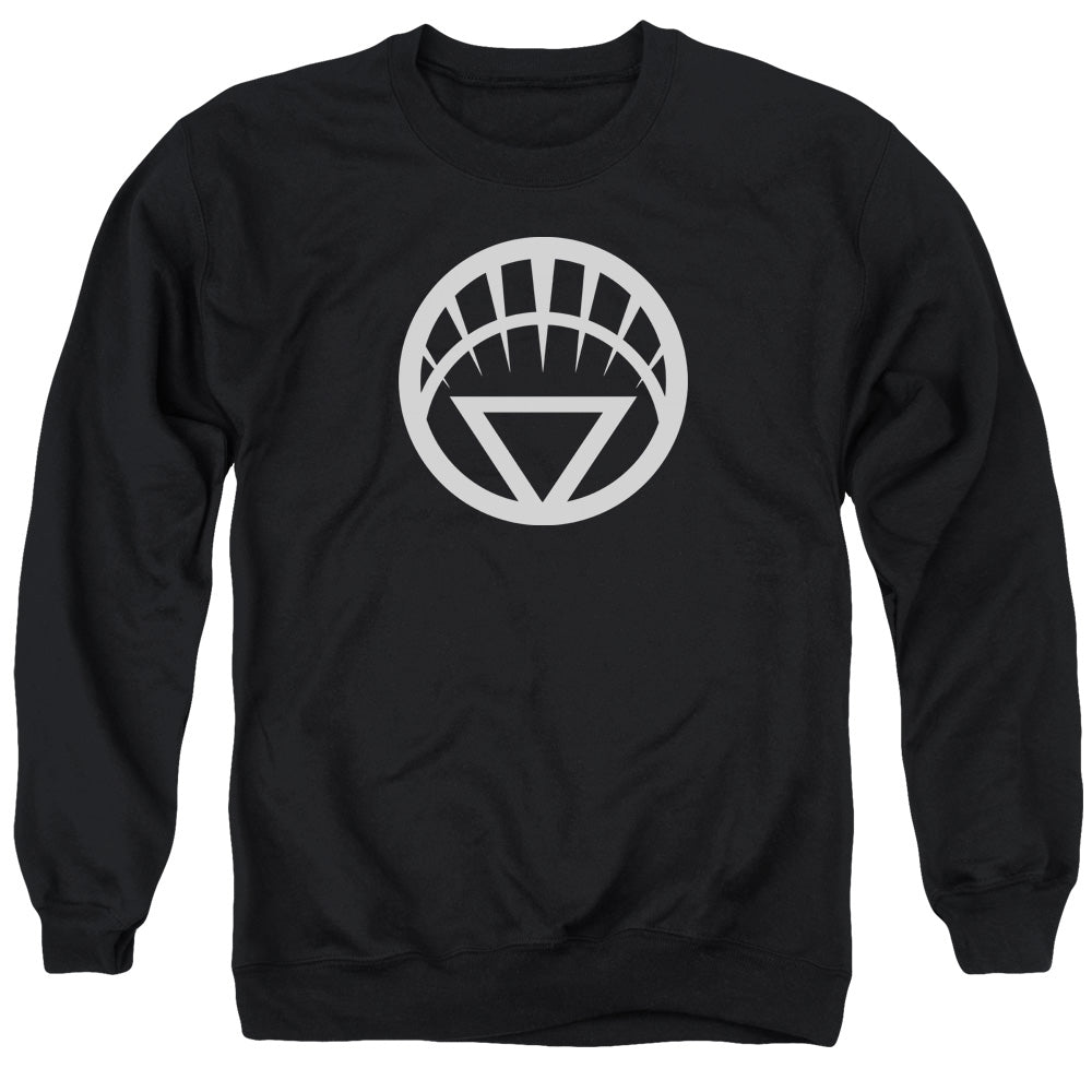 Green Lantern - White Emblem - Adult Crewneck Sweatshirt - Black