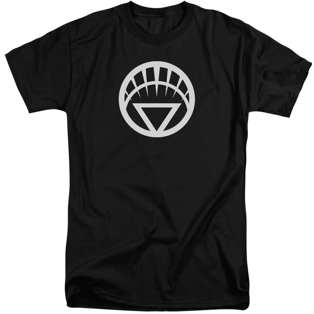 Green Lantern - White Emblem - Short Sleeve Adult Tall - Black T-shirt