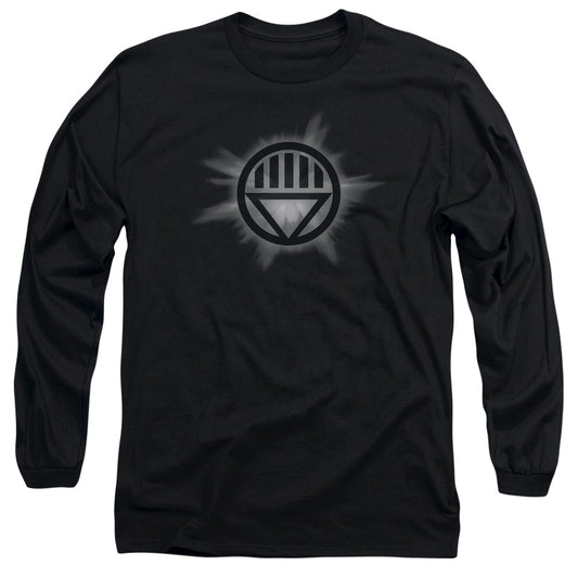 Green Lantern - Black Glow - Long Sleeve Adult 18/1 - Black T-shirt