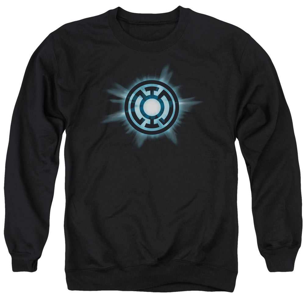 Green Lantern - Blue Glow - Adult Crewneck Sweatshirt - Black