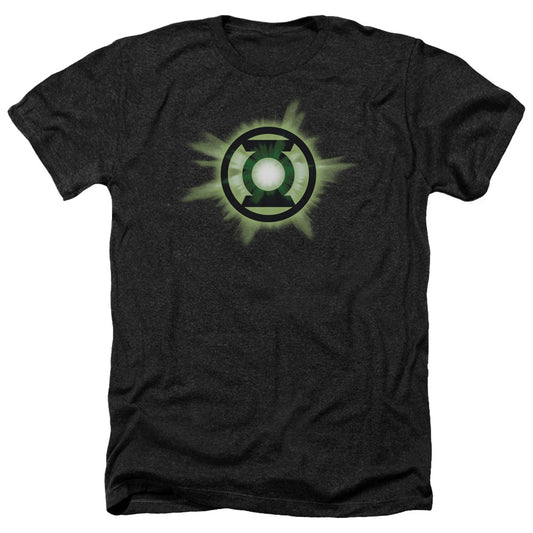 Green Lantern - Green Glow - Adult Heather - Black