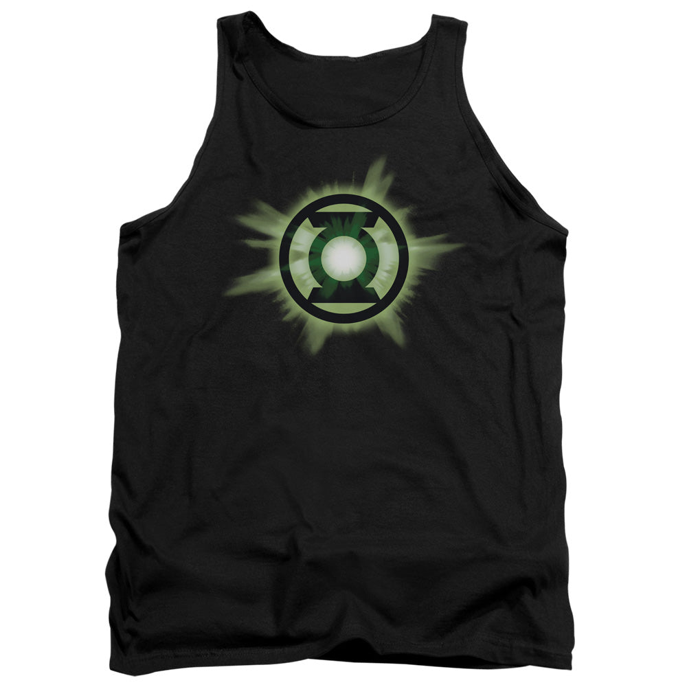Green Lantern - Green Glow - Adult Tank - Black