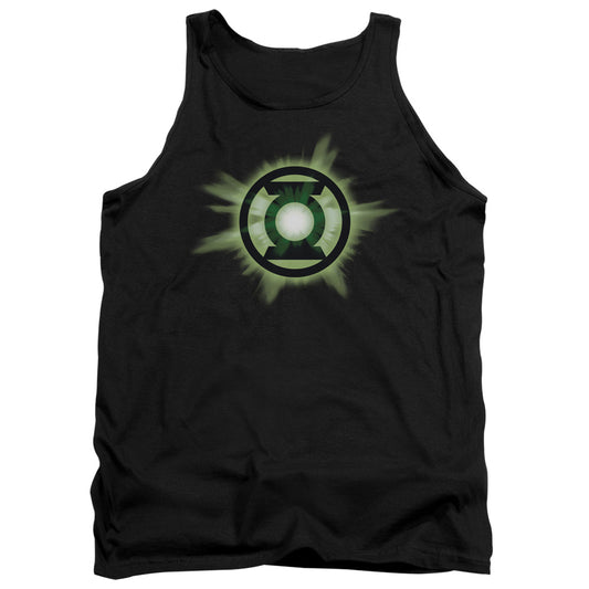 Green Lantern - Green Glow - Adult Tank - Black