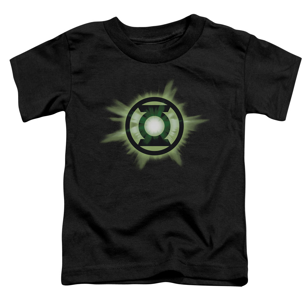 Green Lantern - Green Glow - Short Sleeve Toddler Tee - Black T-shirt