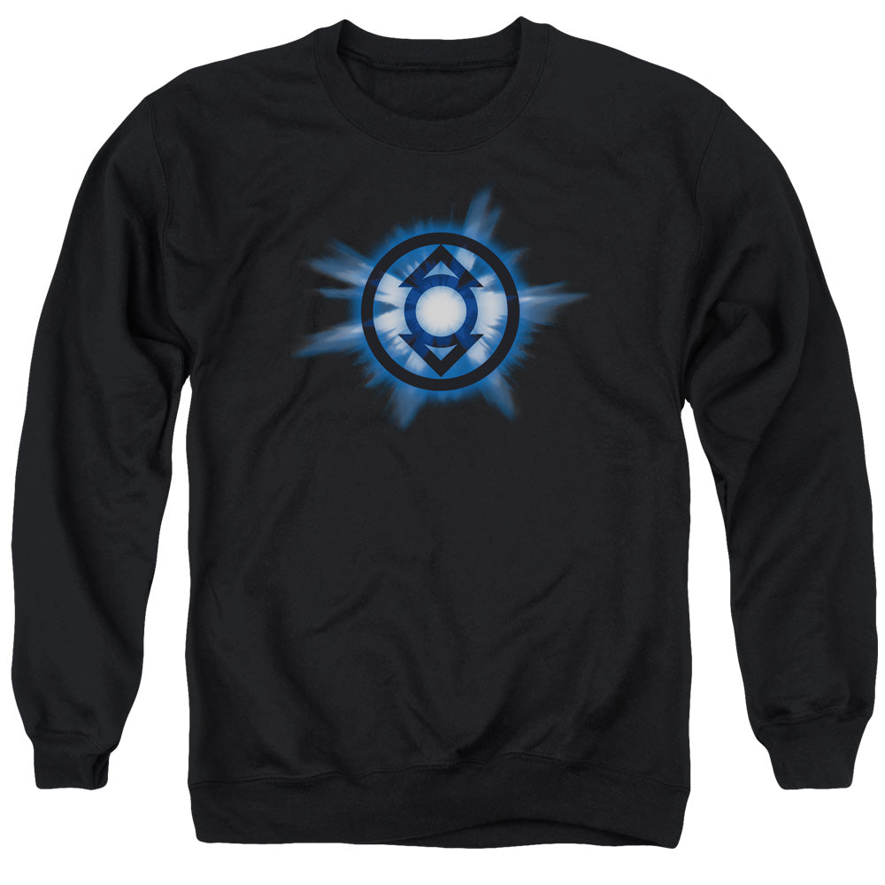 Green Lantern - Indigo Glow - Adult Crewneck Sweatshirt - Black