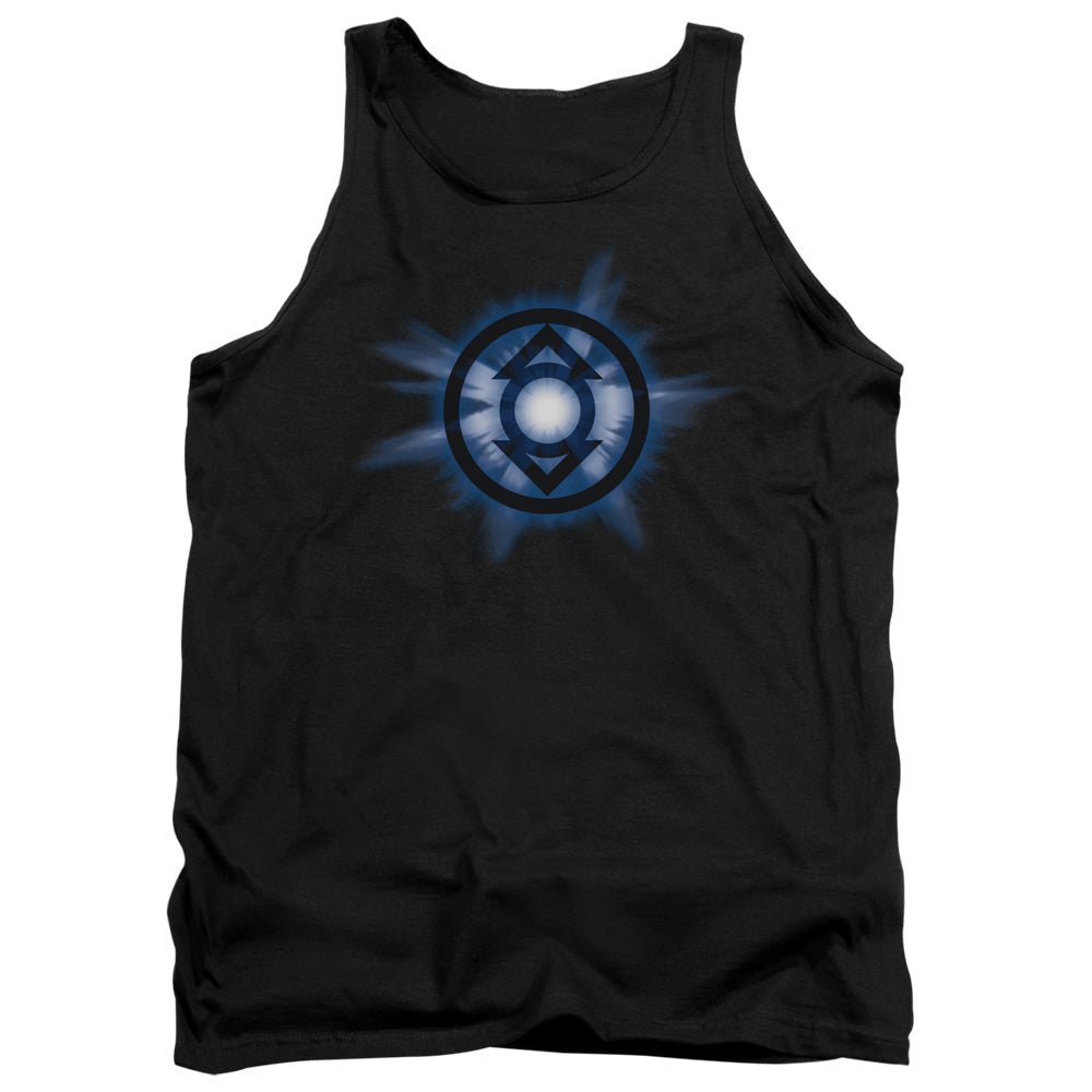 Green Lantern - Indigo Glow - Adult Tank - Black