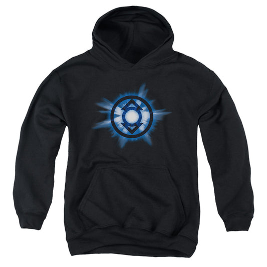 Green Lantern - Indigo Glow - Youth Pull-over Hoodie - Black