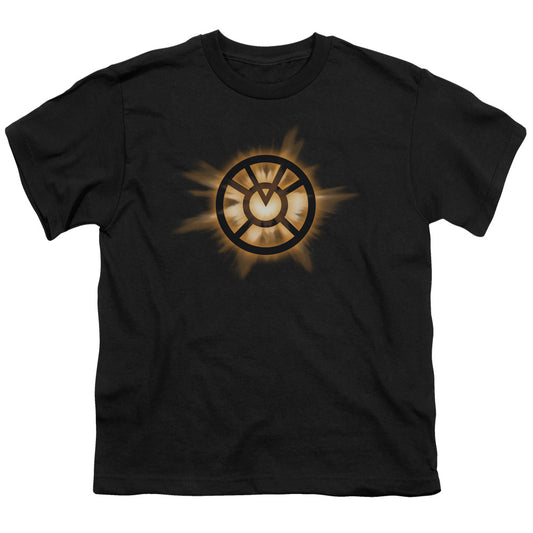 Green Lantern - Orange Glow - Short Sleeve Youth 18/1 - Black T-shirt