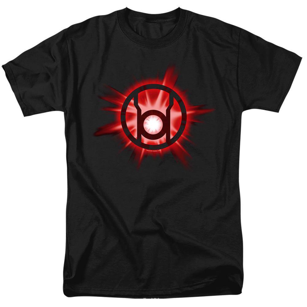 Green Lantern - Red Glow - Short Sleeve Adult 18/1 - Black T-shirt