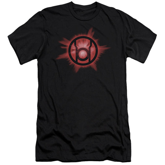 Green Lantern - Red Glow - Short Sleeve Adult 30/1 - Black T-shirt