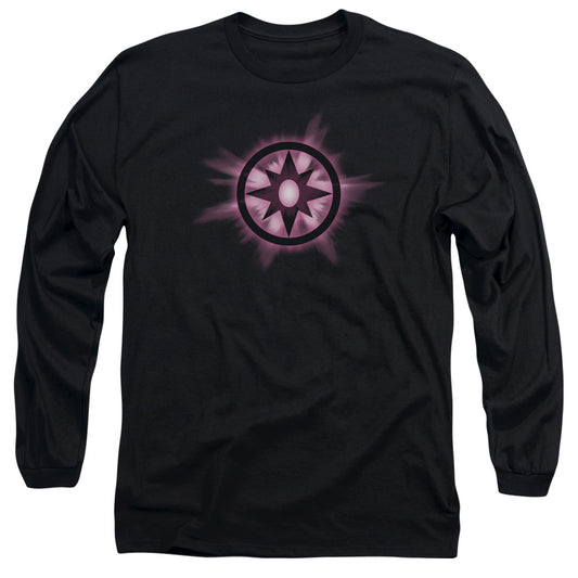 Green Lantern - Sapphire Glow - Long Sleeve Adult 18/1 - Black T-shirt