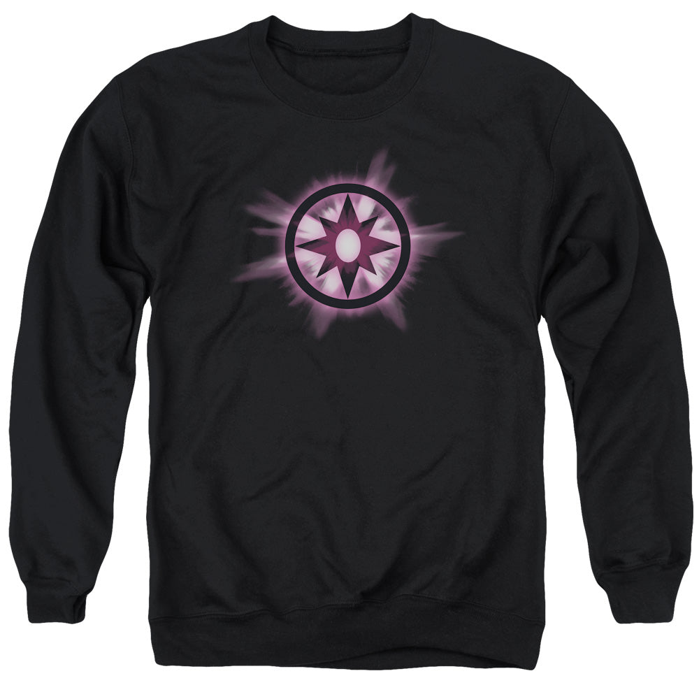 Green Lantern - Sapphire Glow - Adult Crewneck Sweatshirt - Black
