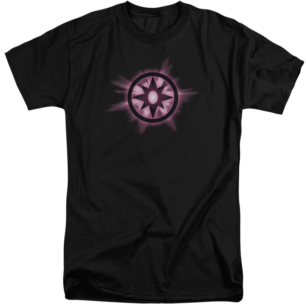 Green Lantern - Sapphire Glow - Short Sleeve Adult Tall - Black T-shirt